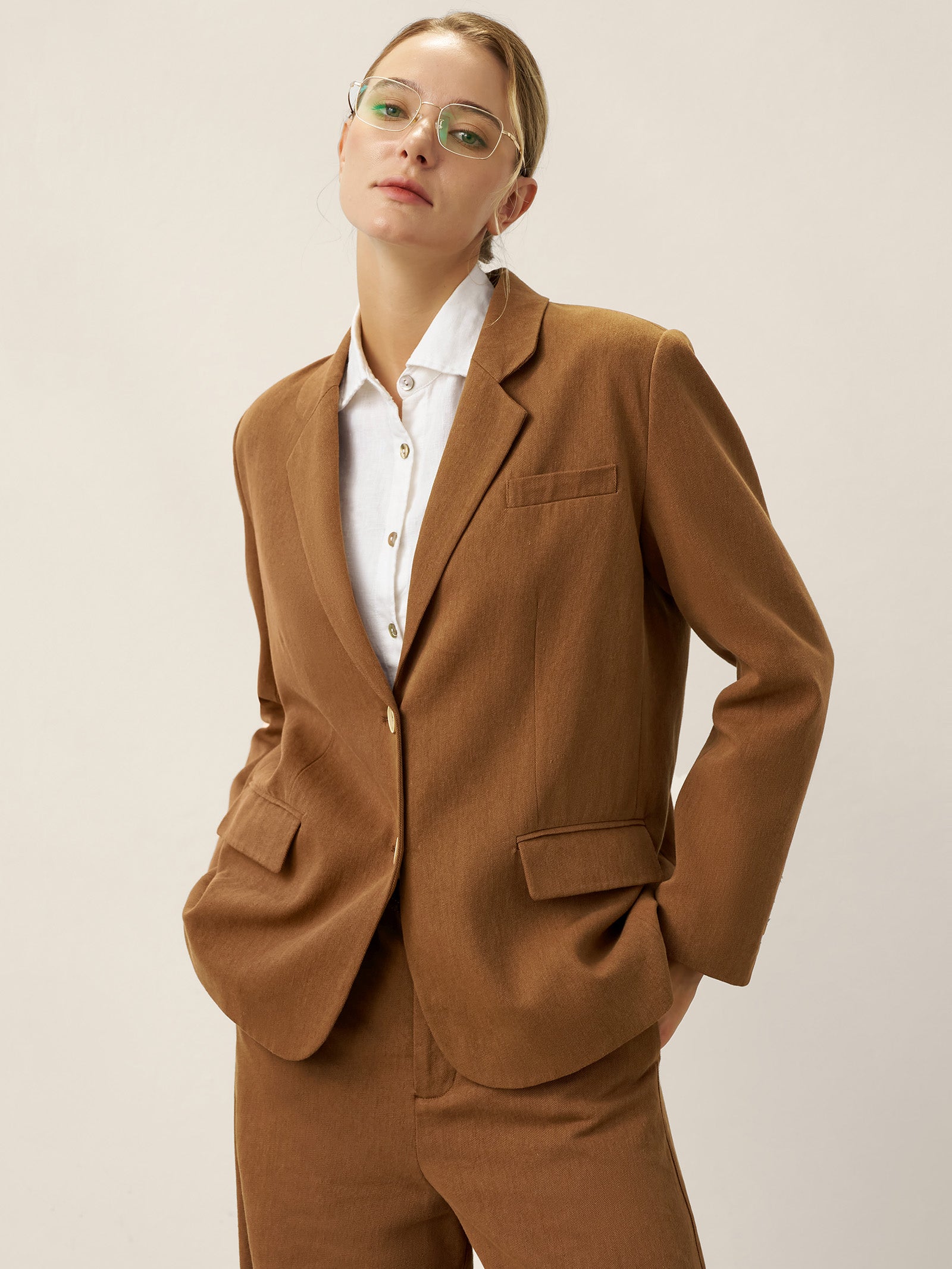 Lyocell Linen Tailored Blazer CASSIDY Lyocell Linen Tailored Blazer CASSIDY