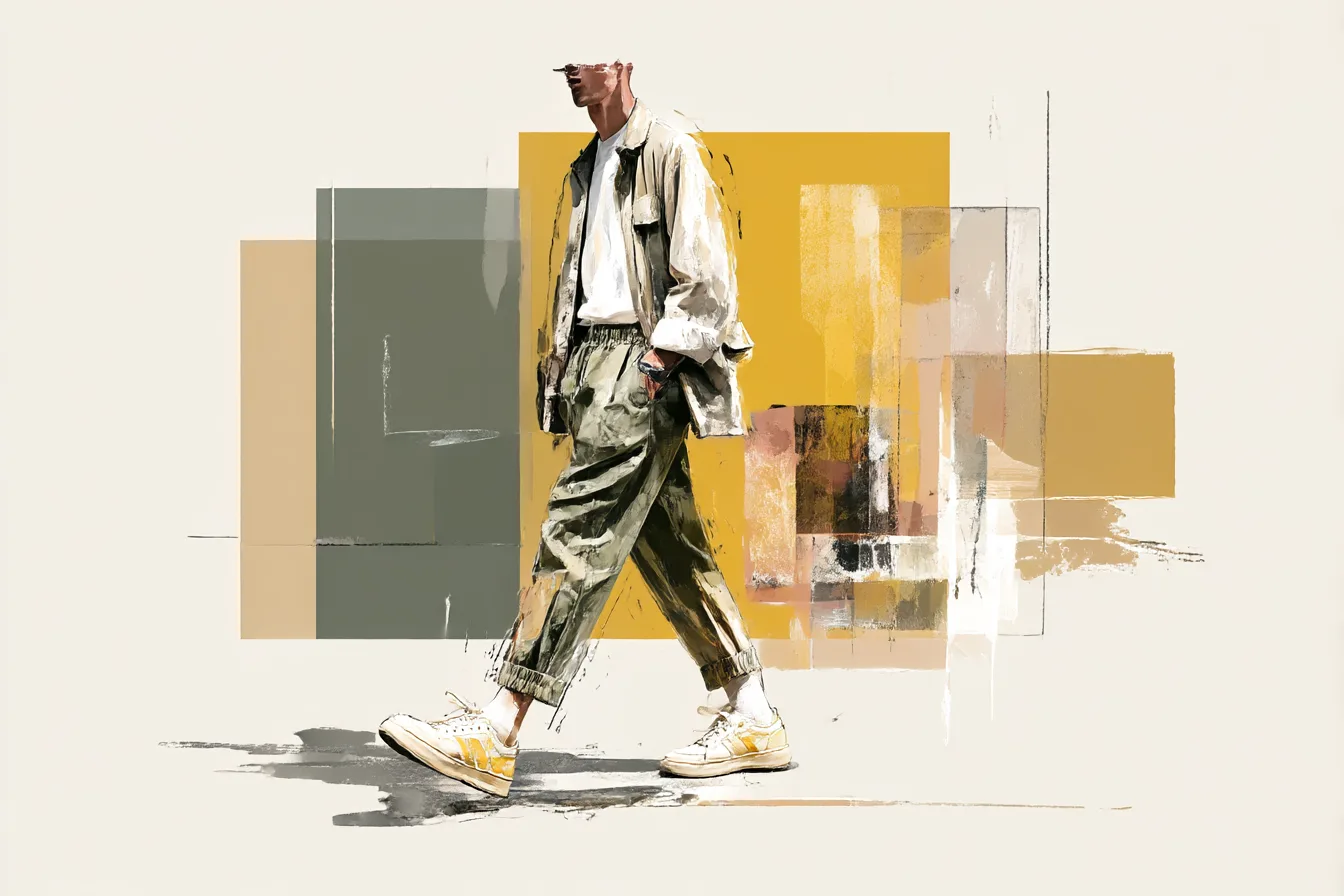 Trousers With a Elasticated Edge That Works