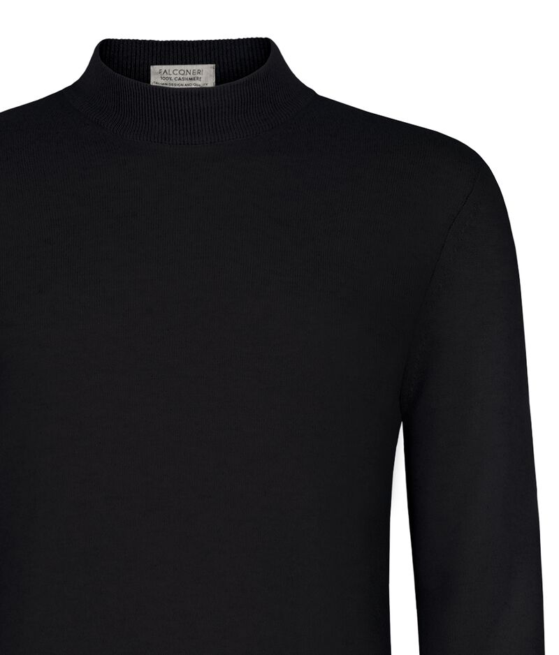 Falconeri Ultrasoft Cashmere Turtleneck Sweater Man Black