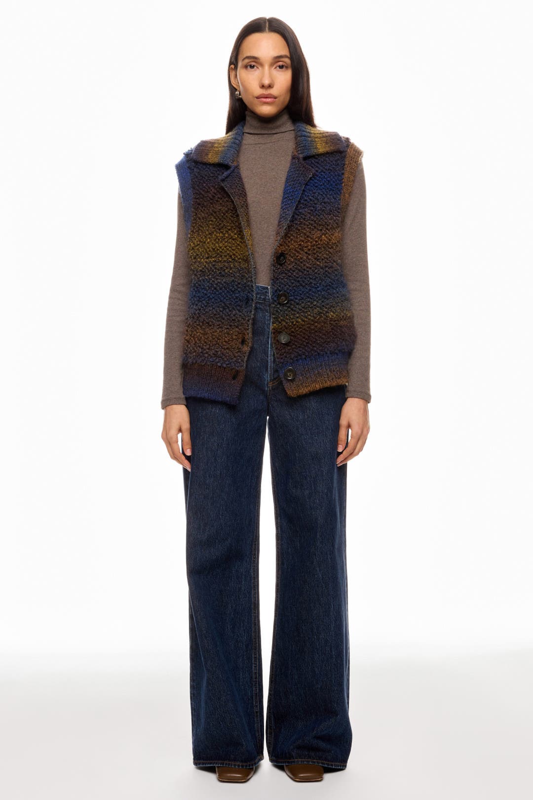 Vanessa Bruno Dilda Sweater Vest Multicolored-blue-print