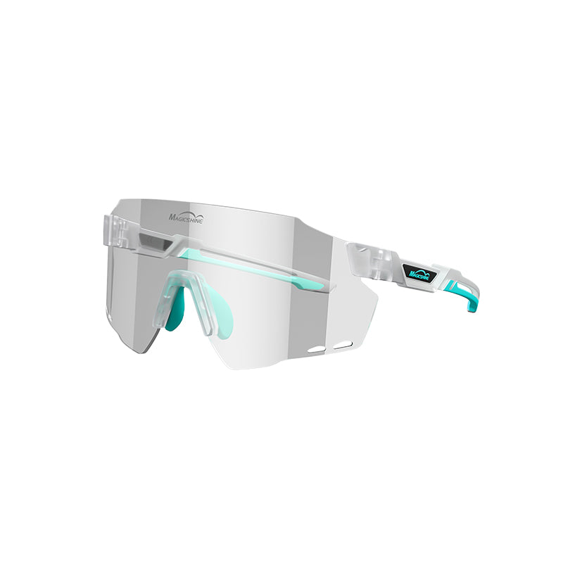 WINDBREAKER Photochromic Cycling Sunglasses – High Transparency Matte + Lake Placid Blue WINDBREAKER Photochromic Cycling Sunglasses – High Transparency Matte + Lake Placid Blue