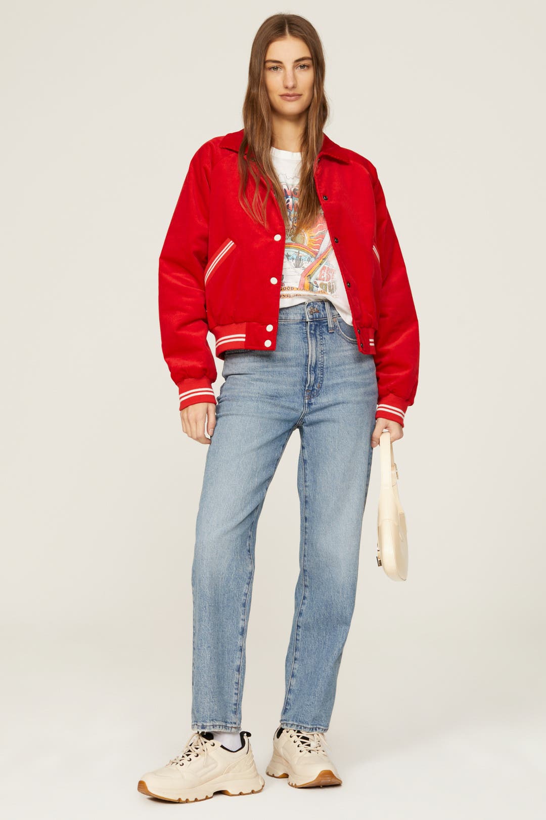 Wrangler Red Corduroy Bomber Jacket Red Wrangler Red Corduroy Bomber Jacket Red