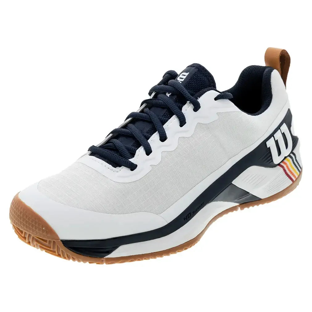 Men’s CLAY Court Rush Pro . RG Tennis Shoes White and Navy Blazer – White Men’s CLAY Court Rush Pro . RG Tennis Shoes White and Navy Blazer – White
