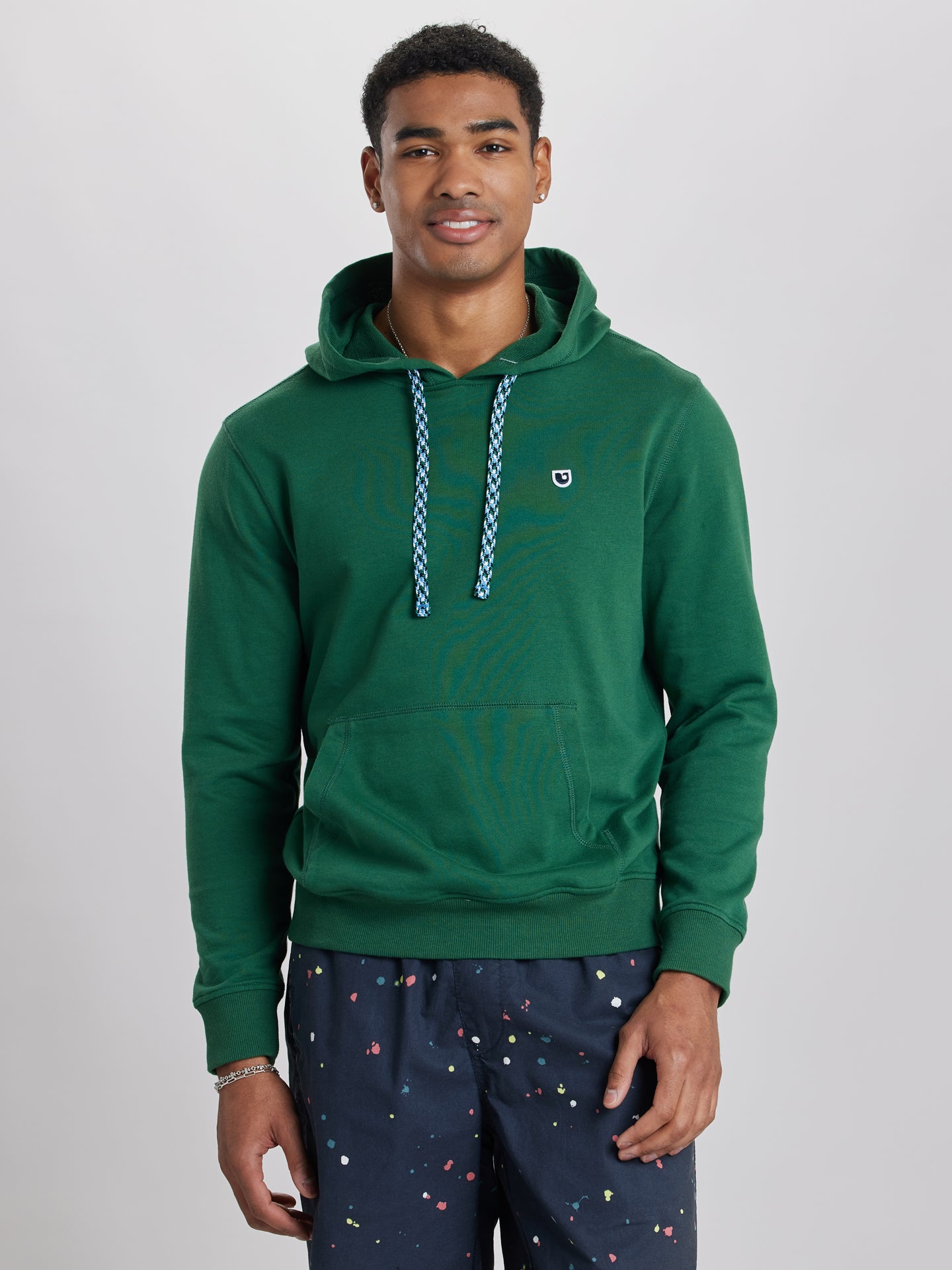 Men’s Daley French Terry Hoodie by UNIONBAY, Eucalyptus Men’s Daley French Terry Hoodie by UNIONBAY, Eucalyptus