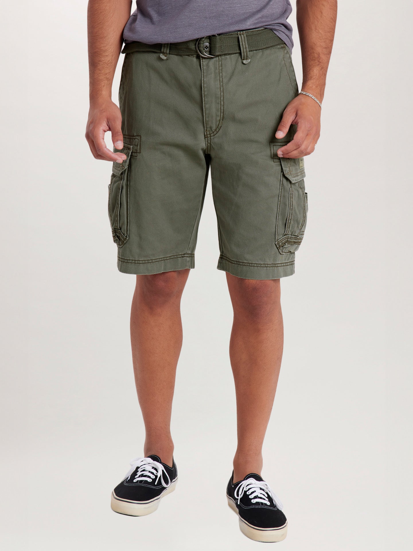 Men’s Survivor Cargo Shorts Military by UNIONBAY, Military Men’s Survivor Cargo Shorts Military by UNIONBAY, Military