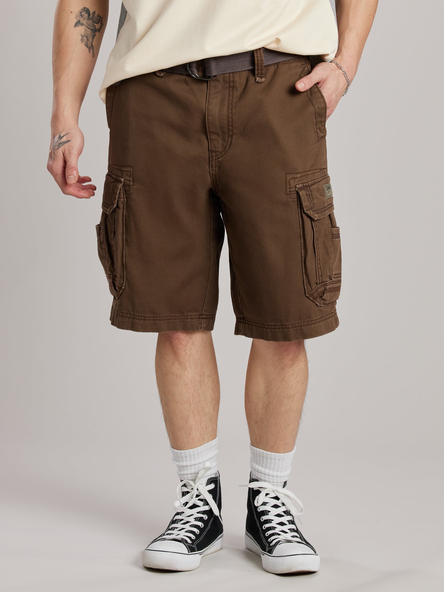 Survivor Mens Belted Cargo Shorts Survivor Mens Belted Cargo Shorts