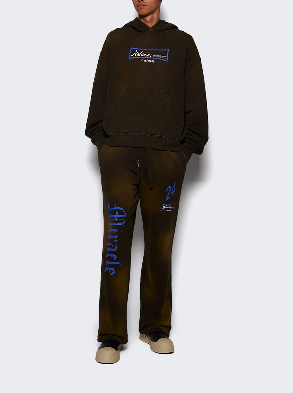 Surf Shop Wide Sweatpants Sunfade Brown Surf Shop Wide Sweatpants Sunfade Brown