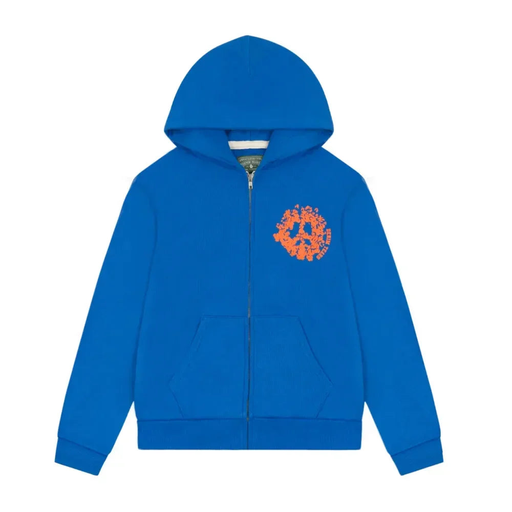 Denim Tears Denim University Zip Hoodie Royal Blue Denim Tears Denim University Zip Hoodie Royal Blue
