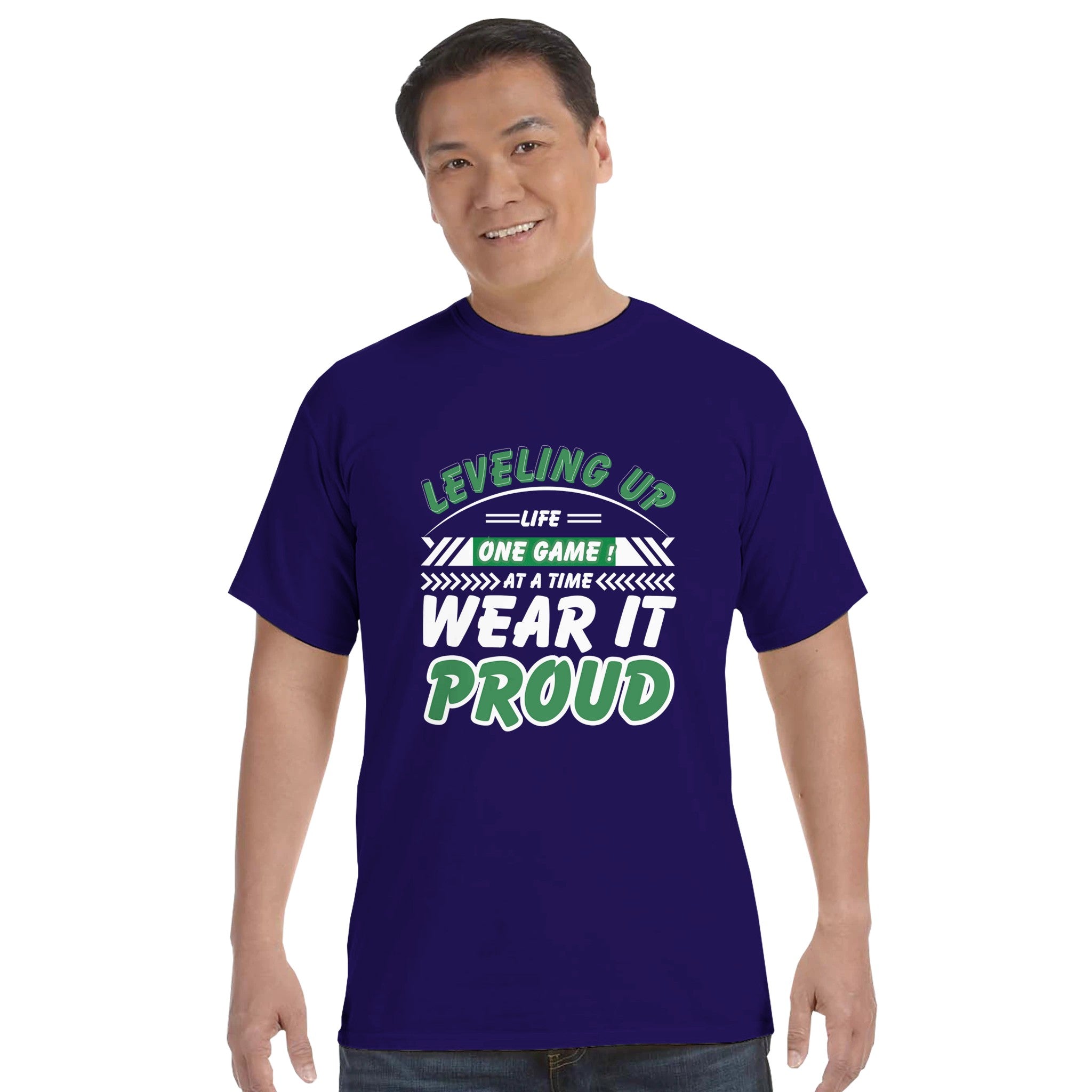 Level Up Your Style – Game Lover’s Crewneck Shirt by Comfort Colors – L grape