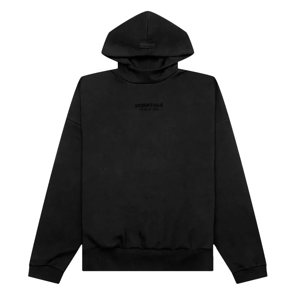 Fear of God Essentials Hoodie Jet Black FW Fear of God Essentials Hoodie Jet Black FW