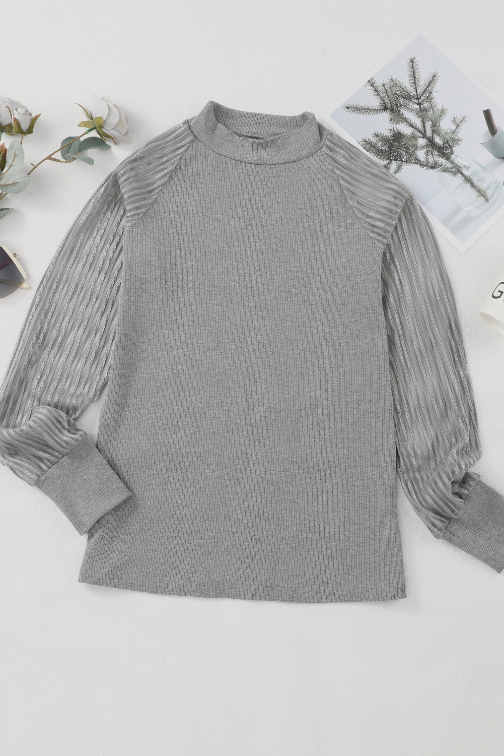 Elizabeth Crewneck Ribbed top Long Sleeve Top Elizabeth Crewneck Ribbed top Long Sleeve Top