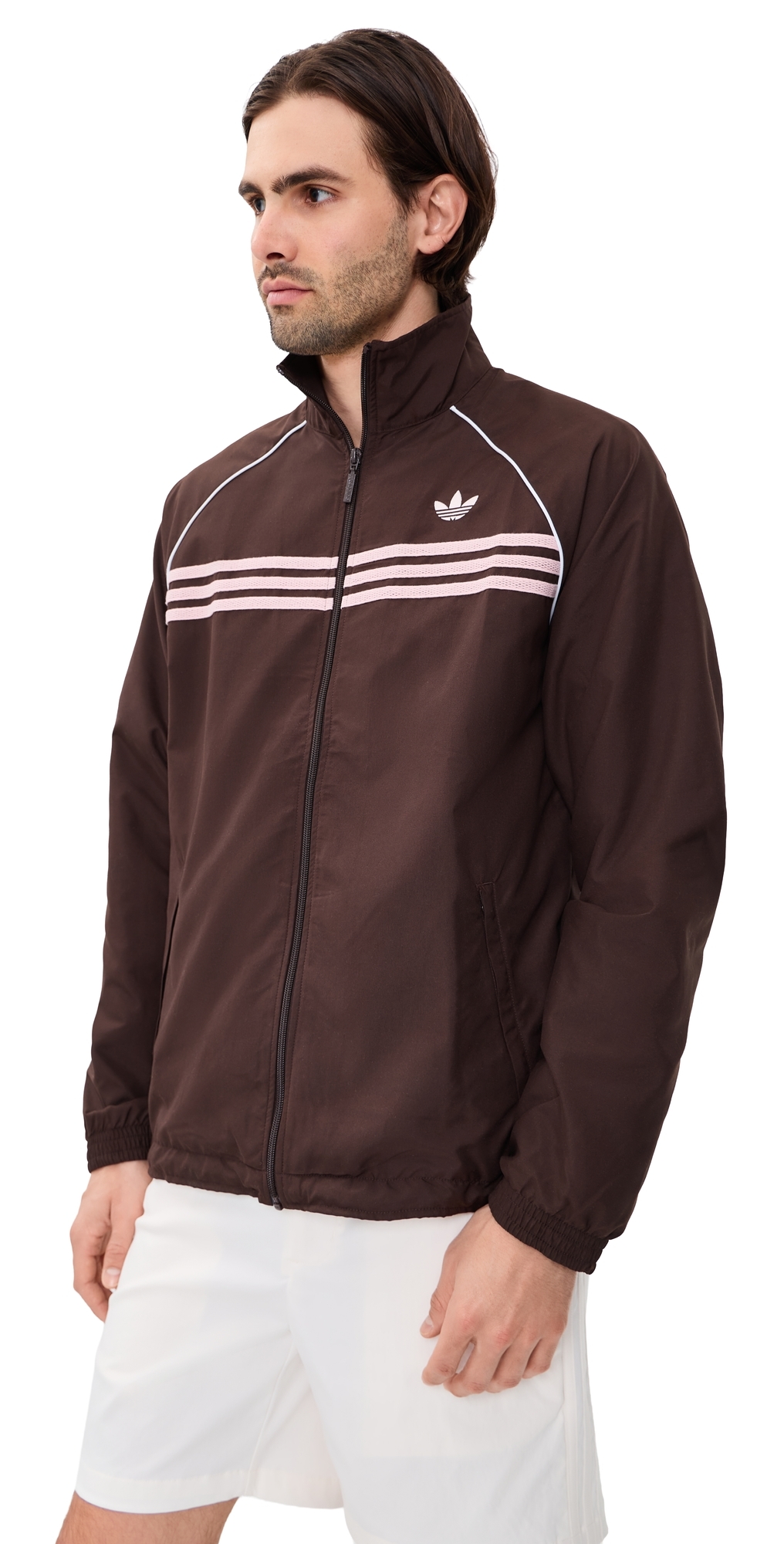 adidas Chest Stripe Track Jacket Aurora Coffee adidas Chest Stripe Track Jacket Aurora Coffee
