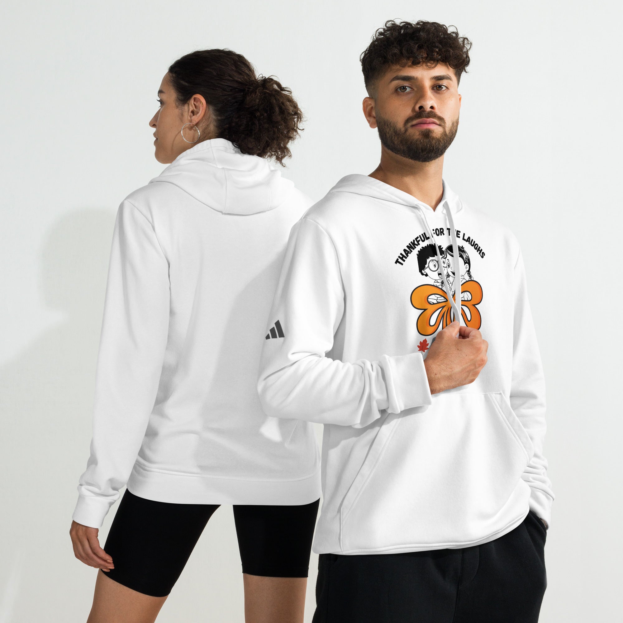 Thankful Laughs Adidas Fleece Hoodie Gift Thankful Laughs Adidas Fleece Hoodie Gift