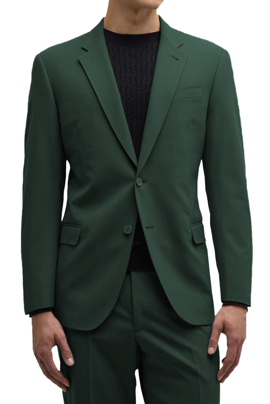 Aesido Piece Business Casual Men’s Suit For Wedding Blazer+Pants – Hunt Green R