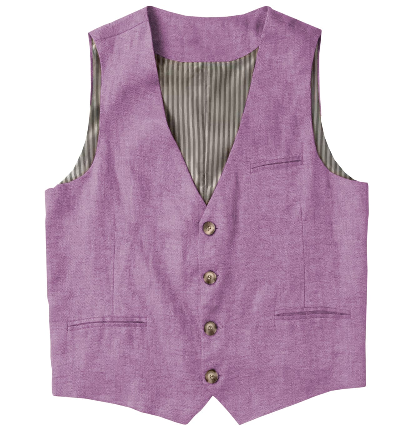 Casual Single Breasted V Neck Linen Mens Vest Casual Single Breasted V Neck Linen Mens Vest