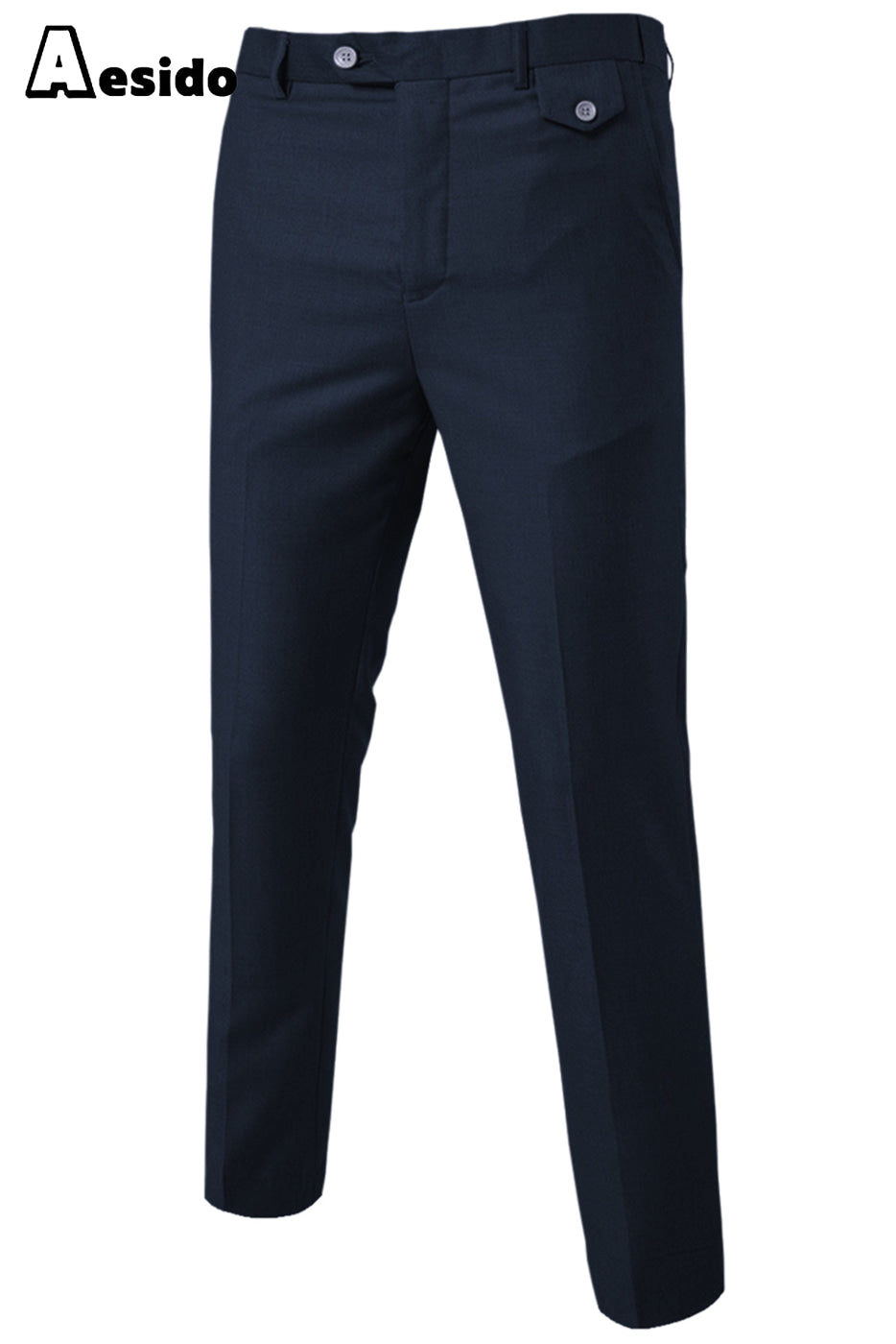 Aesido Men’s Business Casual Trousers – Navy W X L Aesido Men’s Business Casual Trousers – Navy W X L