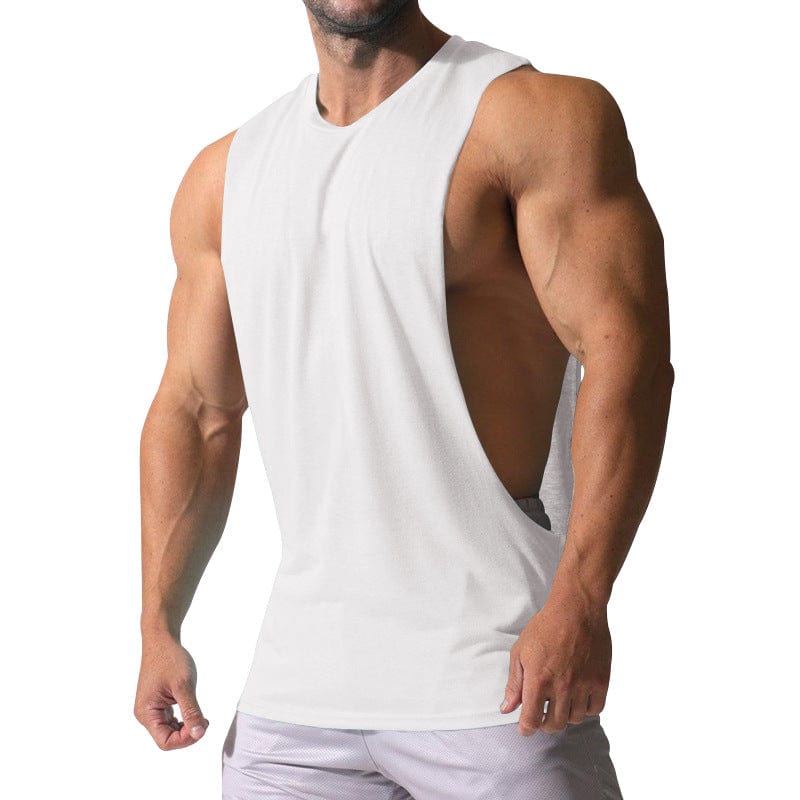 Men’s Sports Casual Solid Color Sleeveless Waistcoat T Shirt Men’s Sports Casual Solid Color Sleeveless Waistcoat T Shirt