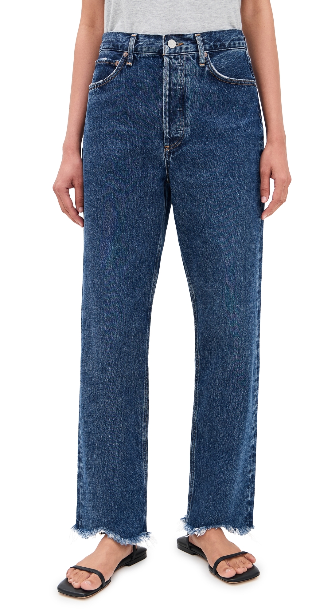 AGOLDE s Mid Rise Straight Jeans Fountain AGOLDE s Mid Rise Straight Jeans Fountain