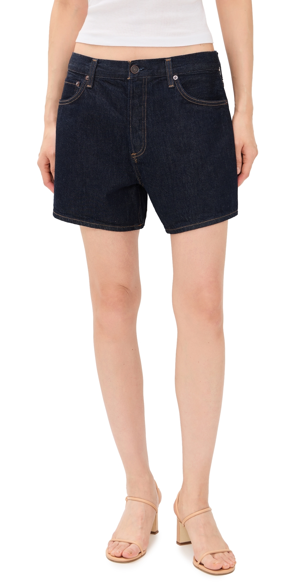 AGOLDE Leith Low Slung Relaxed Fit Shorts Rinse AGOLDE Leith Low Slung Relaxed Fit Shorts Rinse
