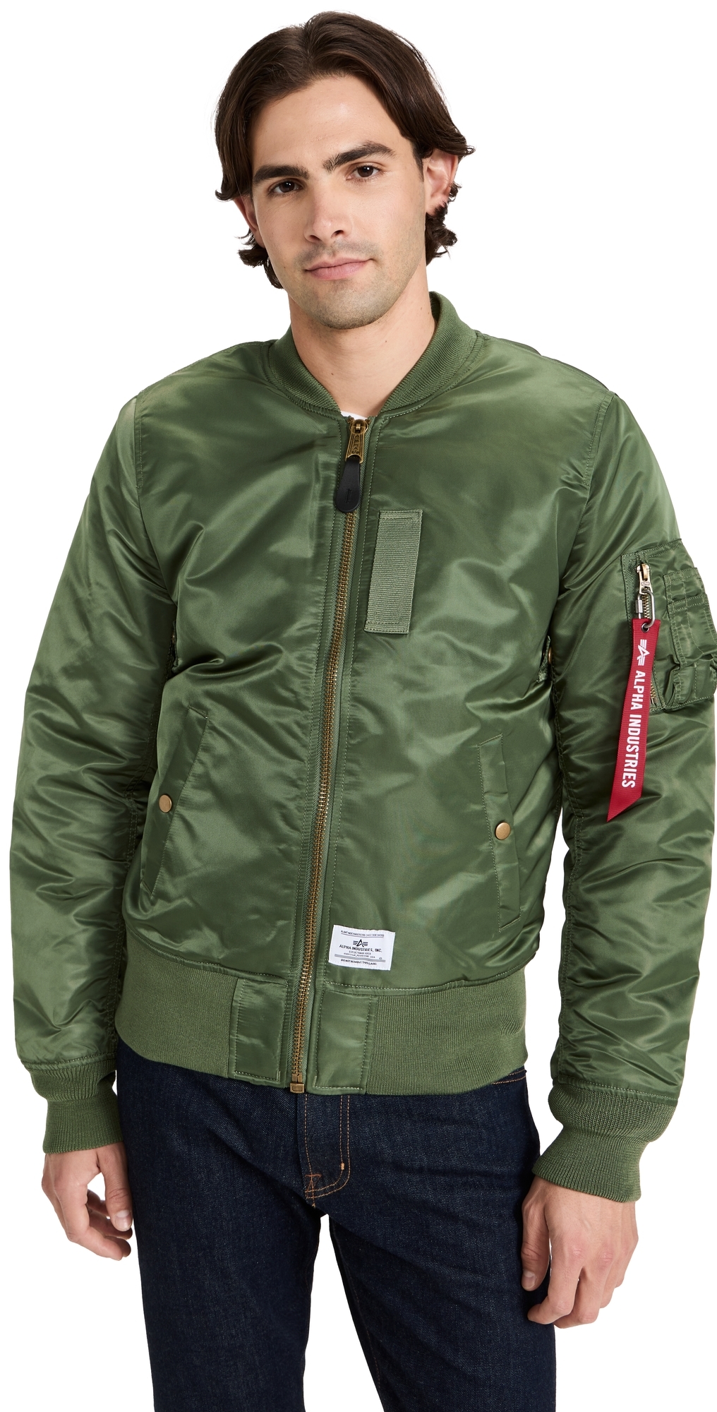 Alpha Industries MA- Regular Fit Flight Jacket Sage Alpha Industries MA- Regular Fit Flight Jacket Sage