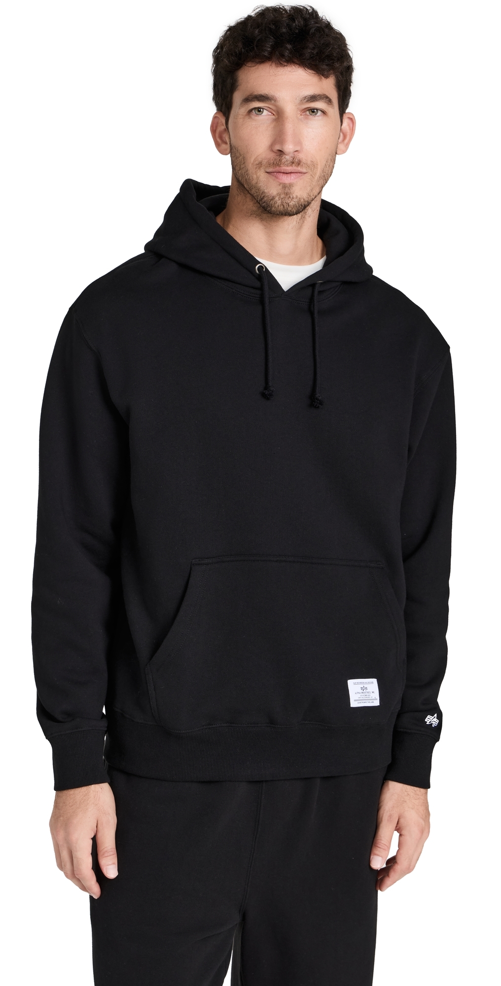 Alpha Industries Essential Hoodie Black Alpha Industries Essential Hoodie Black