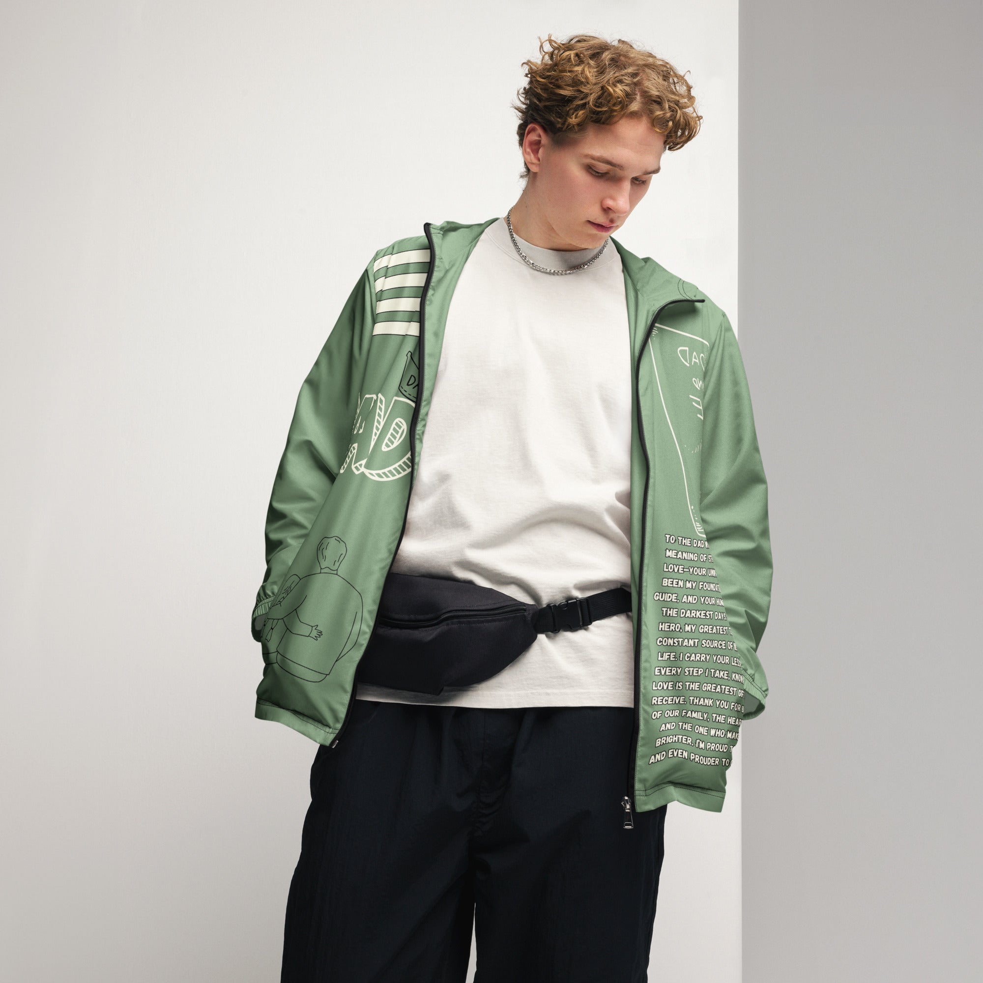 Dad, Our Hero Gift Windbreaker for Him Dad, Our Hero Gift Windbreaker for Him