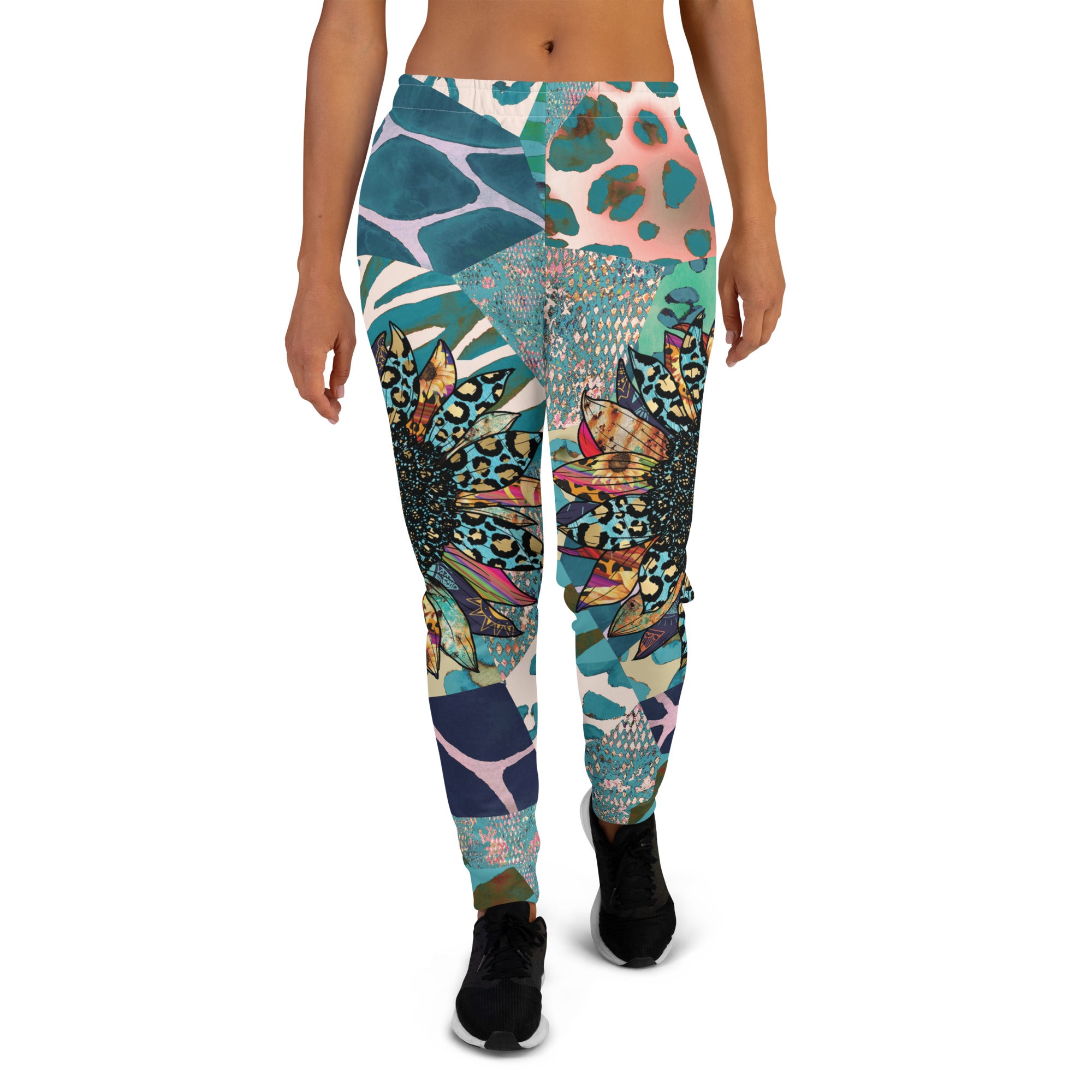 Wild Harmony – Sunflower Patchwork Joggers – Wild Harmony – Sunflower Patchwork Joggers –
