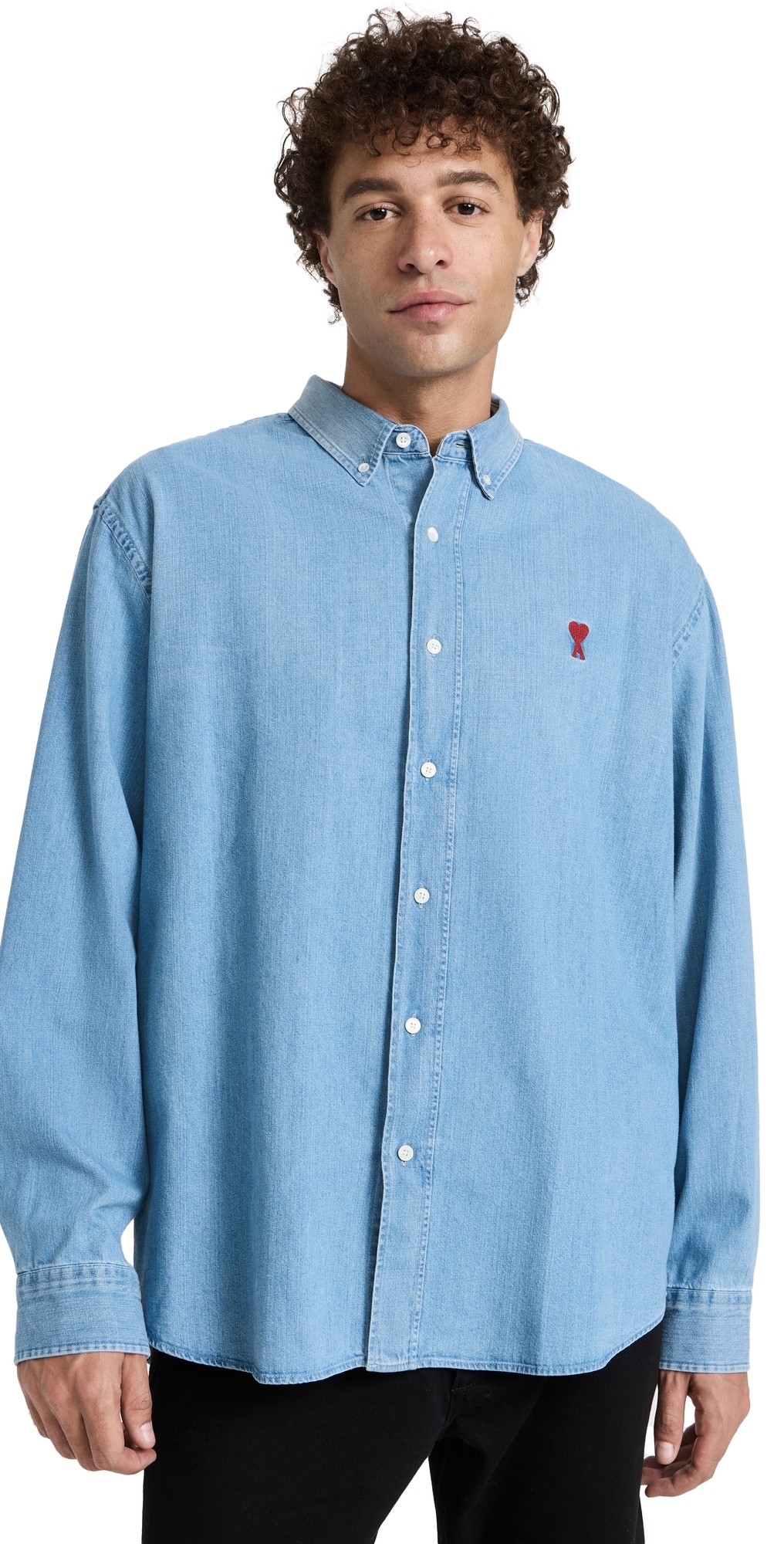 AMI Denim Shirt Used Blue