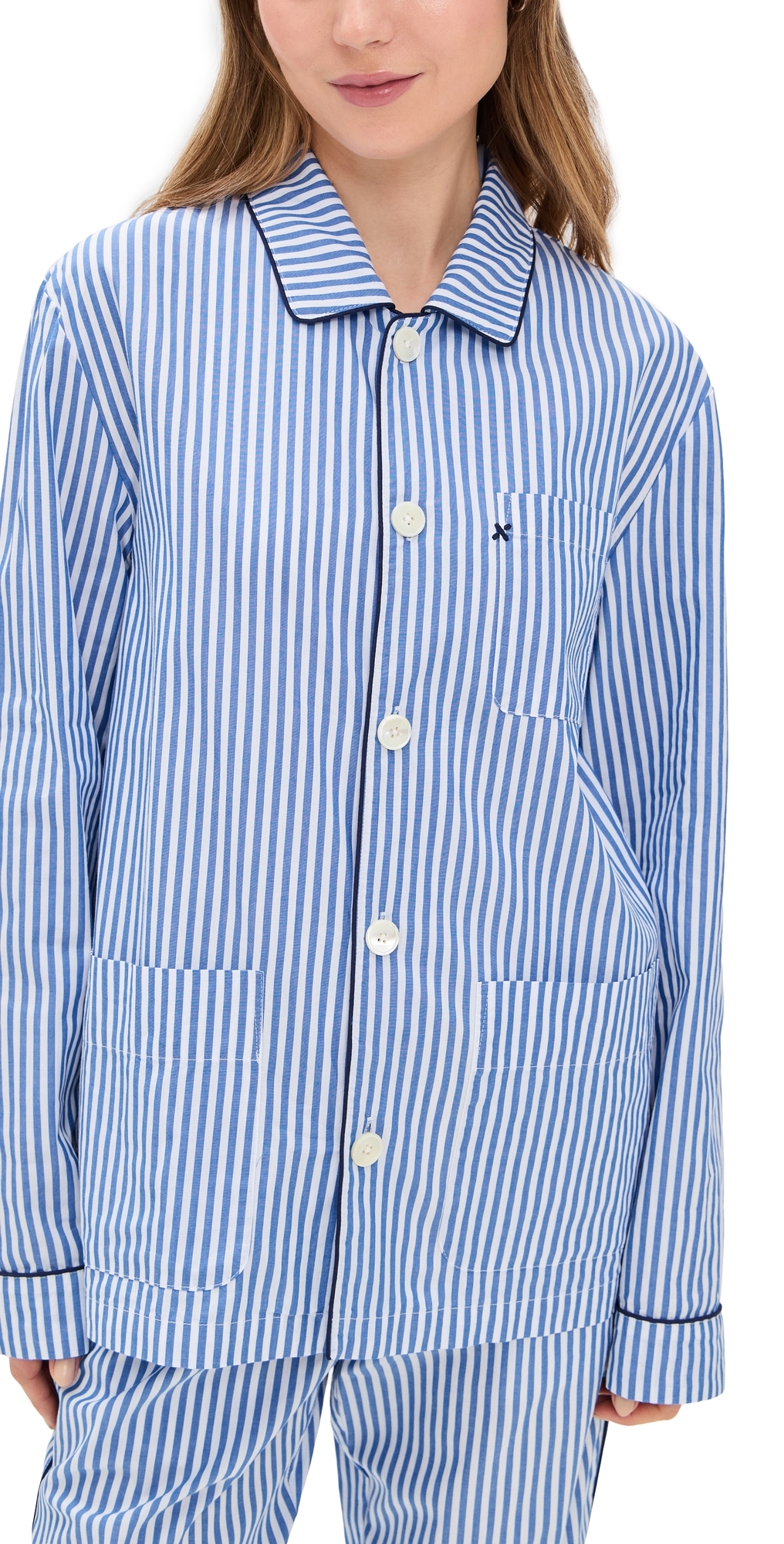 Alex Mill P’Jimmies Long Sleeve Top Blue Stripe