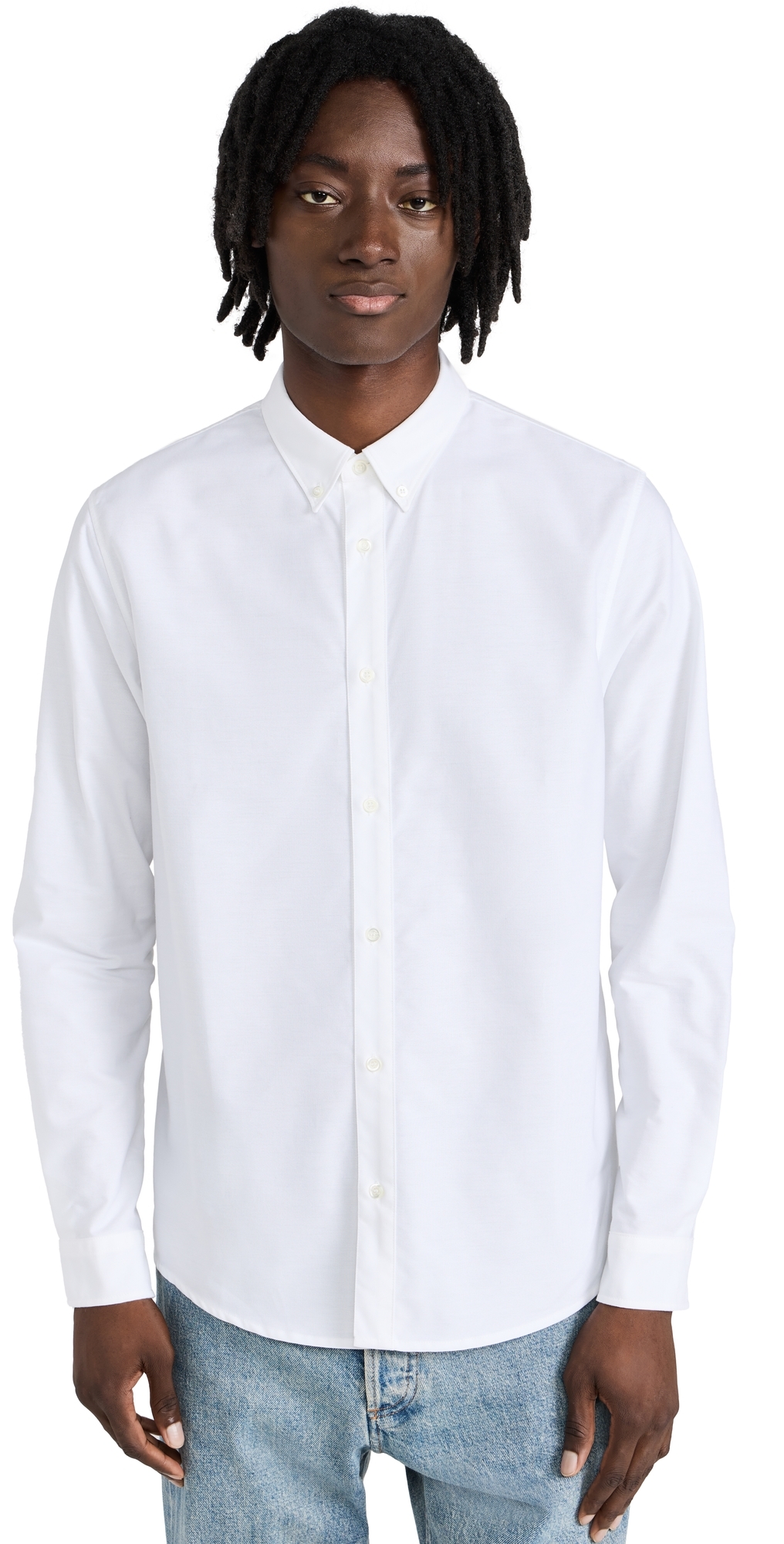 A. P.C. Oxford Button Down Shirt White A. P.C. Oxford Button Down Shirt White
