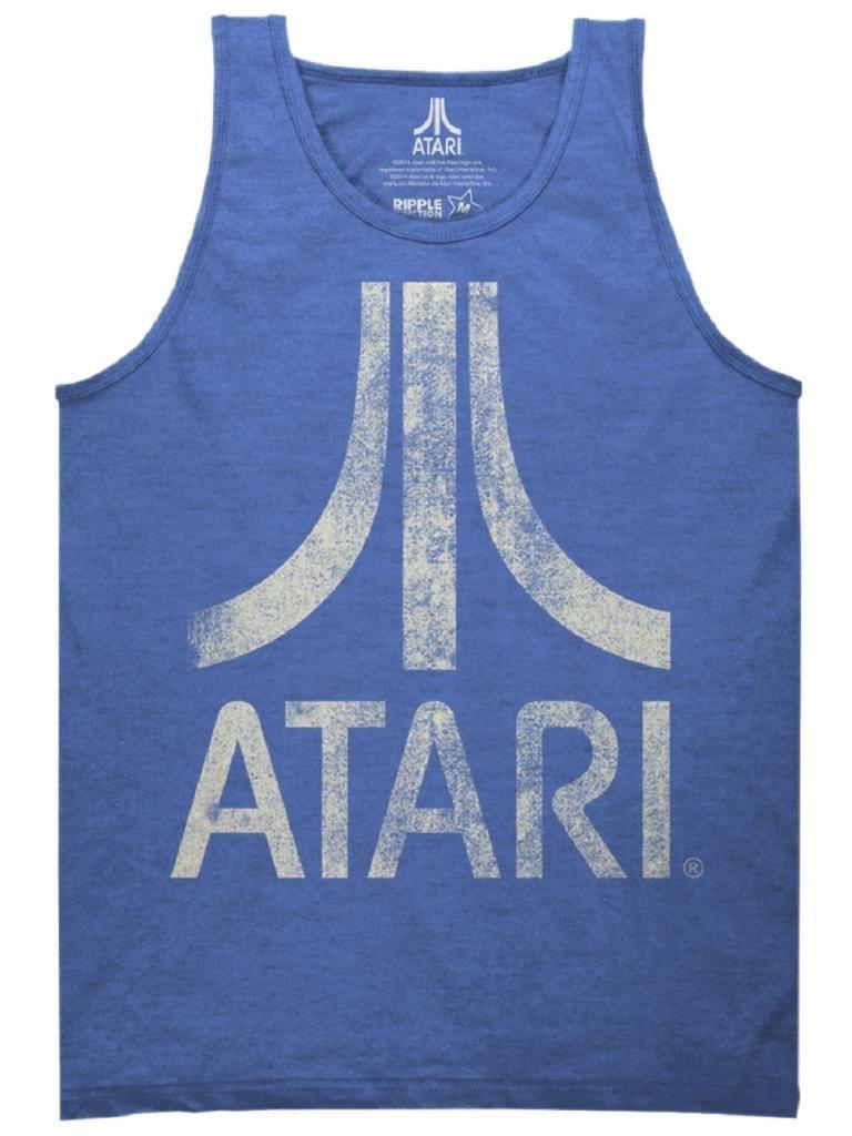 Atari Distressed Logo Adult Tank Top – M Red Atari Distressed Logo Adult Tank Top – M Red