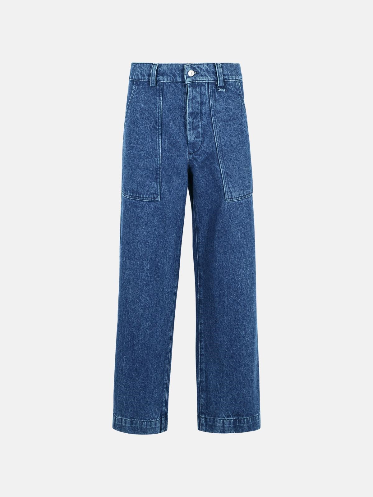 MAISON KITSUNÉ ‘Workwear’ Blue Denim Jeans MAISON KITSUNÉ ‘Workwear’ Blue Denim Jeans