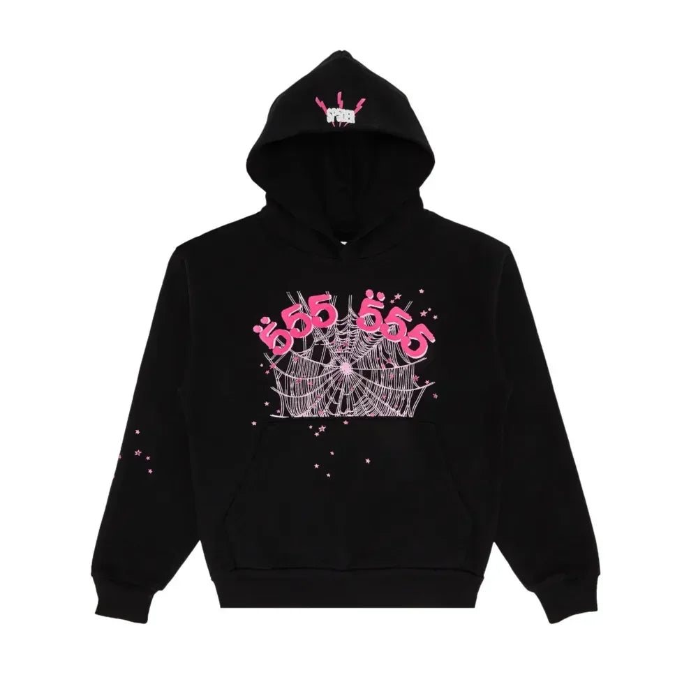 Spder Angel Number Hoodie Black Spder Angel Number Hoodie Black