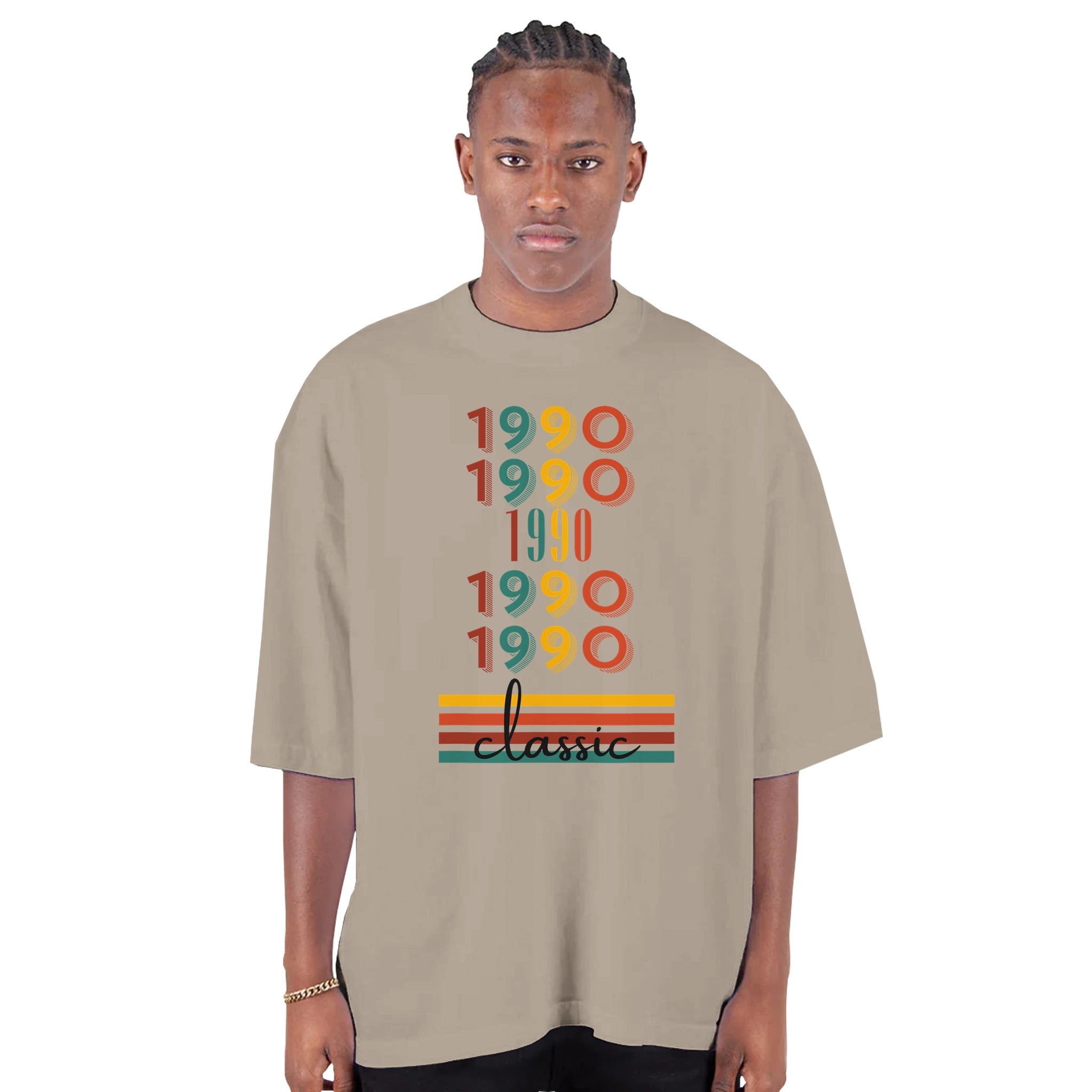Versatile Vibes – Custom Year Men’s Heavyweight Shirt – S oatmeal