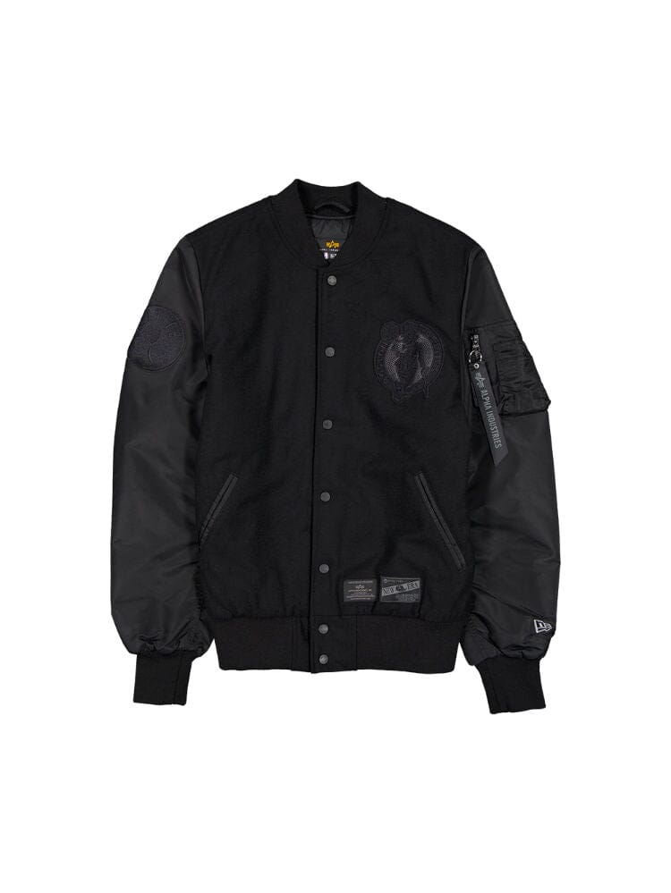 BOSTON CELTICS X ALPHA X NEW ERA WOOL VARSITY MA- BOMBER JACKET BOSTON CELTICS X ALPHA X NEW ERA WOOL VARSITY MA- BOMBER JACKET