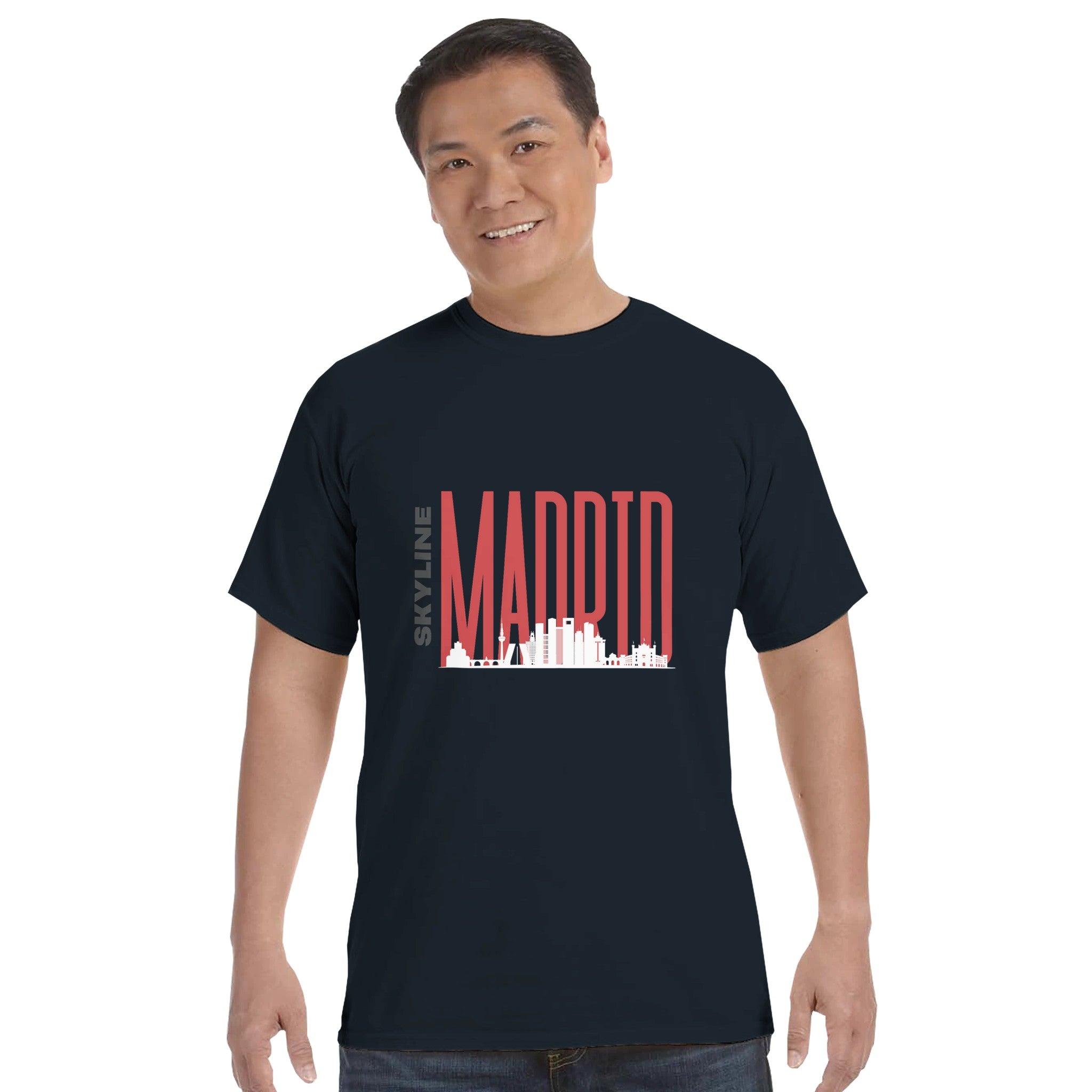 Madrid Memories – Bold Skyline Shirt – L graphite Madrid Memories – Bold Skyline Shirt – L graphite