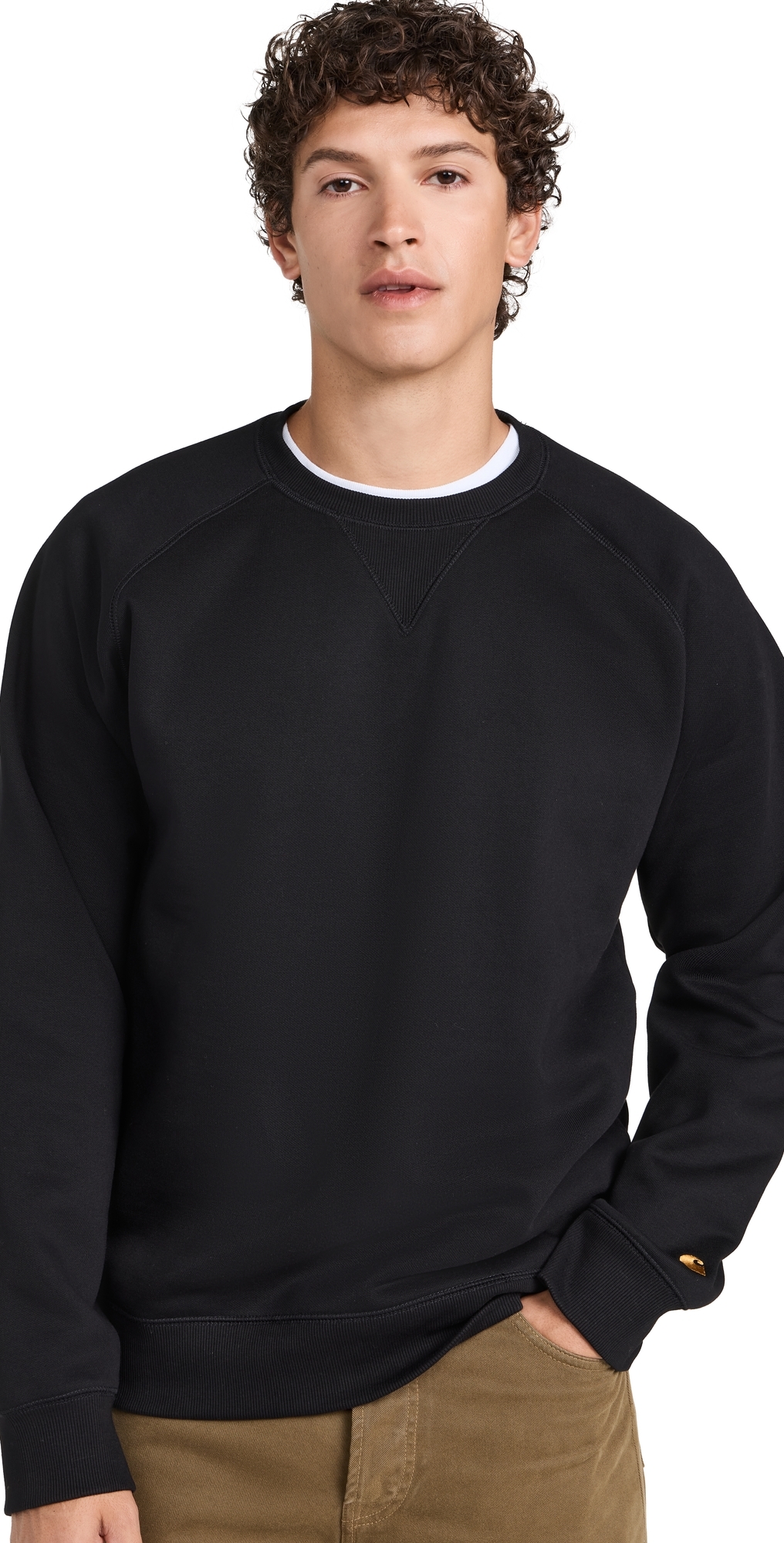 Carhartt WIP Chase Crewneck Sweatshirt BlackGold