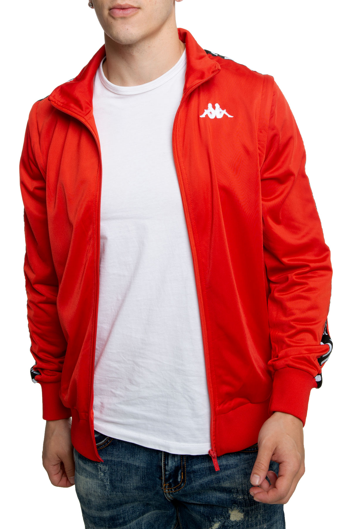 Men Authentic La Banir Track Jacket Red BlazeBlack Jackets M Red BlazeBlack