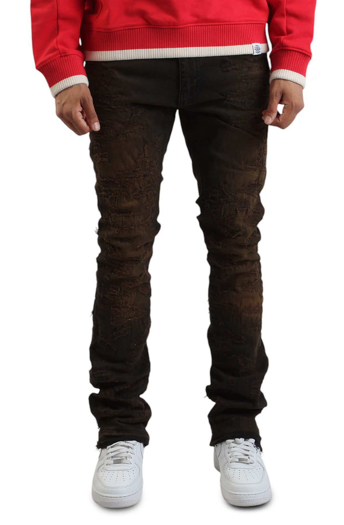 Men Acid Wash Martin Stacked Jeans Black Jeans Black Men Acid Wash Martin Stacked Jeans Black Jeans Black