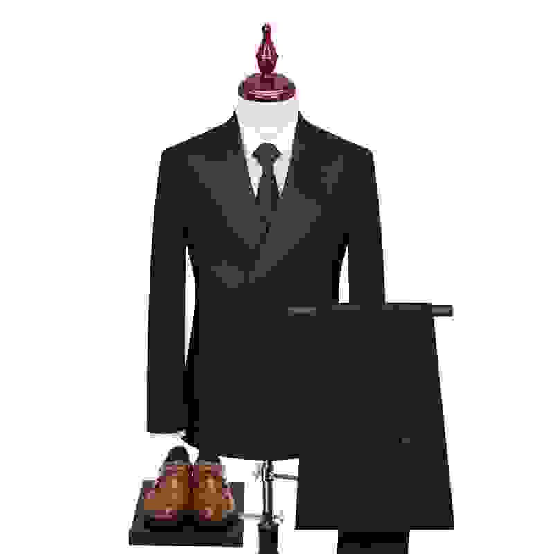 Ceehuteey Men’s Pieces Flat Double Breasted Peak lapel Men’s Suit Suits Blazer+Pants – Black R Ceehuteey Men’s Pieces Flat Double Breasted Peak lapel Men’s Suit Suits Blazer+Pants – Black R