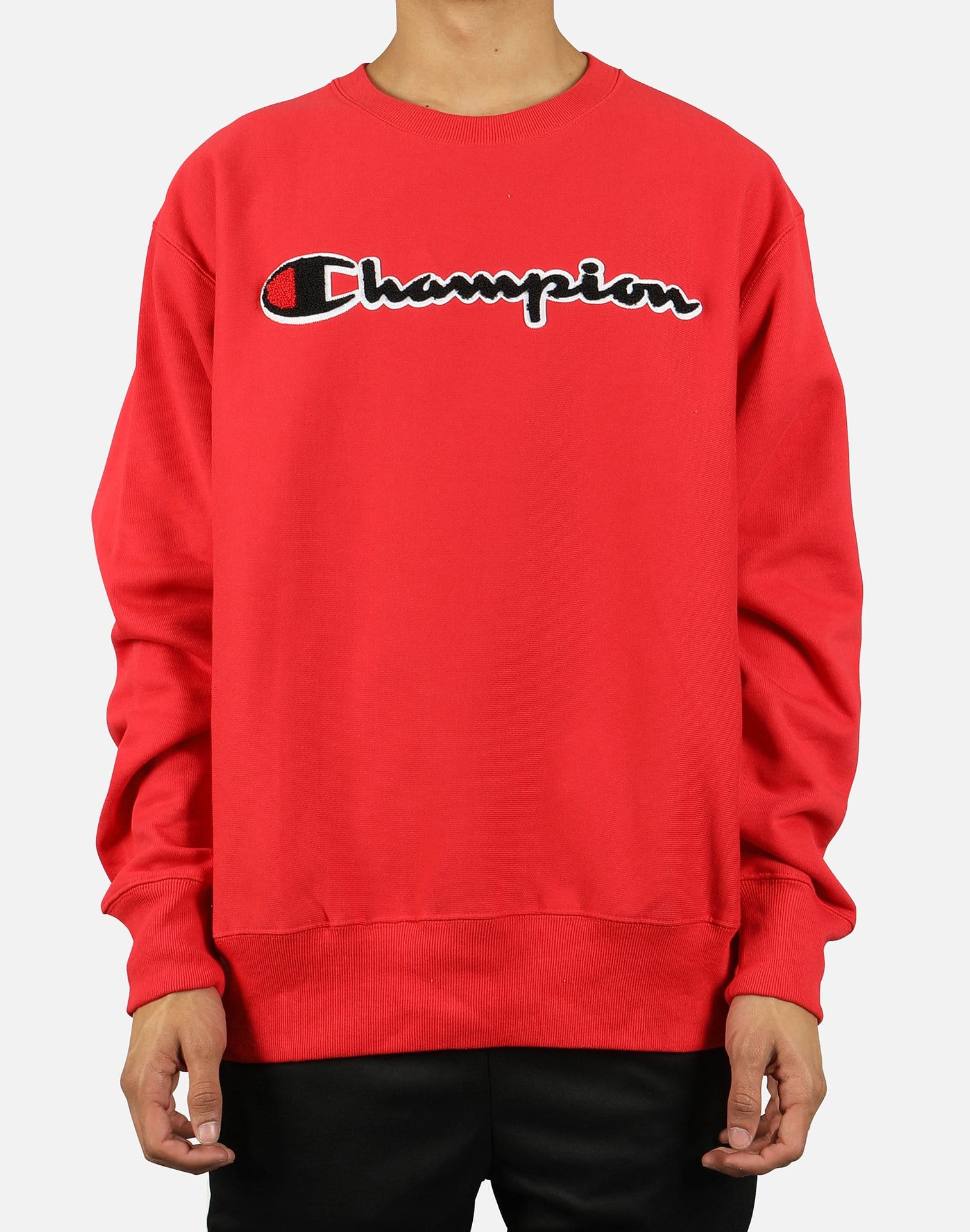 Champion REVERSE WEAVE CHAIN STITCH SCRIPT LOGO CREW SWEATSHIRT