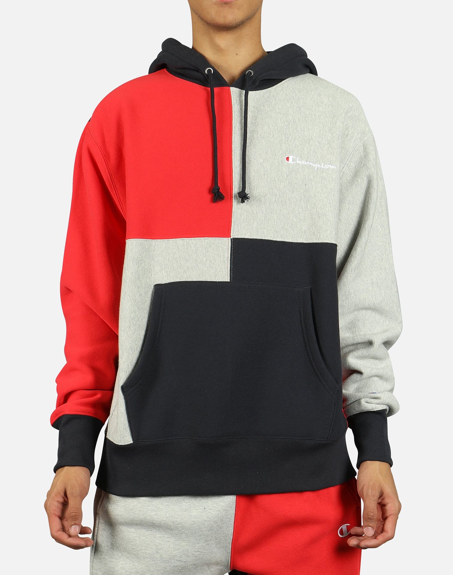 Champion REVERSE WEAVE COLORBLOCK PULLOVER HOODIE Champion REVERSE WEAVE COLORBLOCK PULLOVER HOODIE