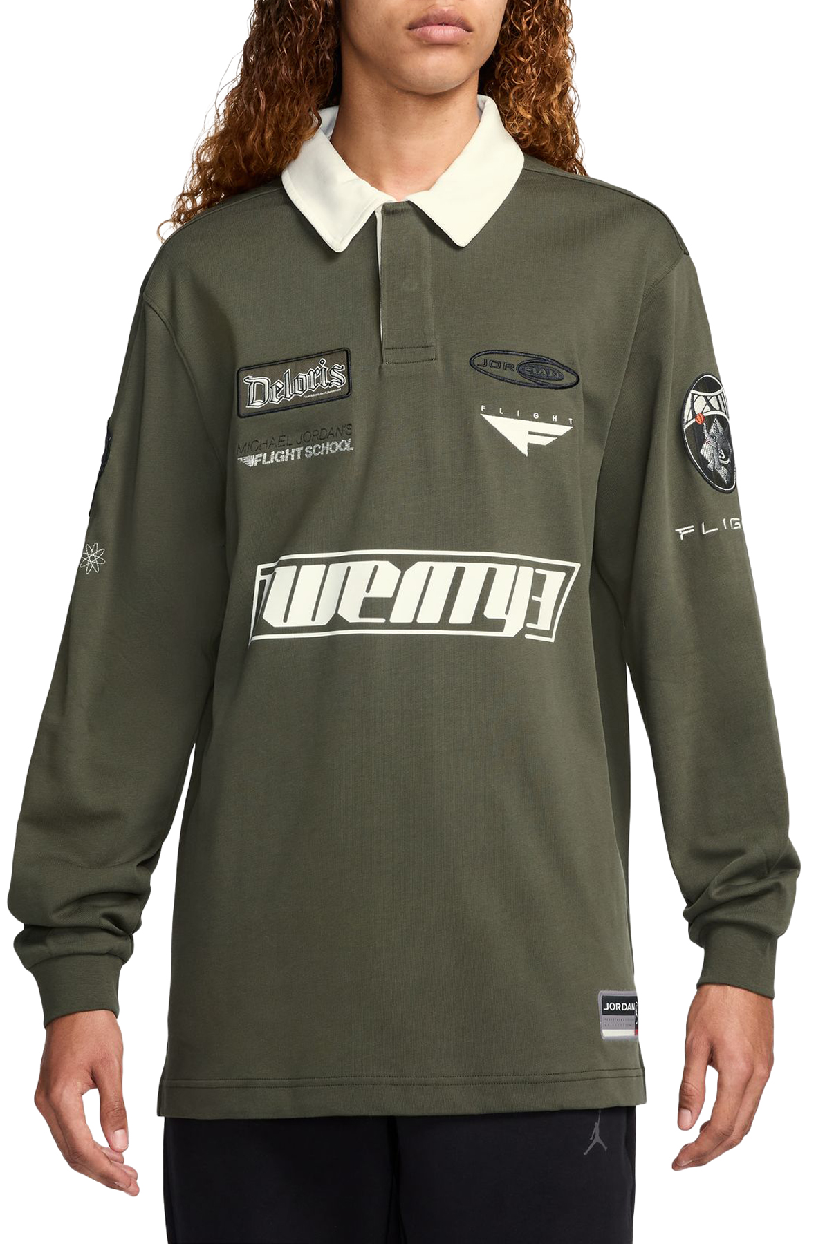 Men Essentials Long-Sleeve Rugby Top Cargo Khaki Shirts Cargo Khaki Men Essentials Long-Sleeve Rugby Top Cargo Khaki Shirts Cargo Khaki