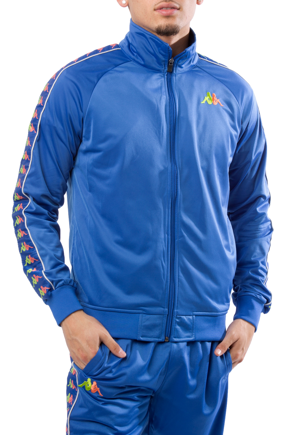 Men Banda Carambie Track Jacket Blue LapisGreen LimeOrangeGrey Ash Jackets Blue LapisGreen LimeOrangeGrey Ash