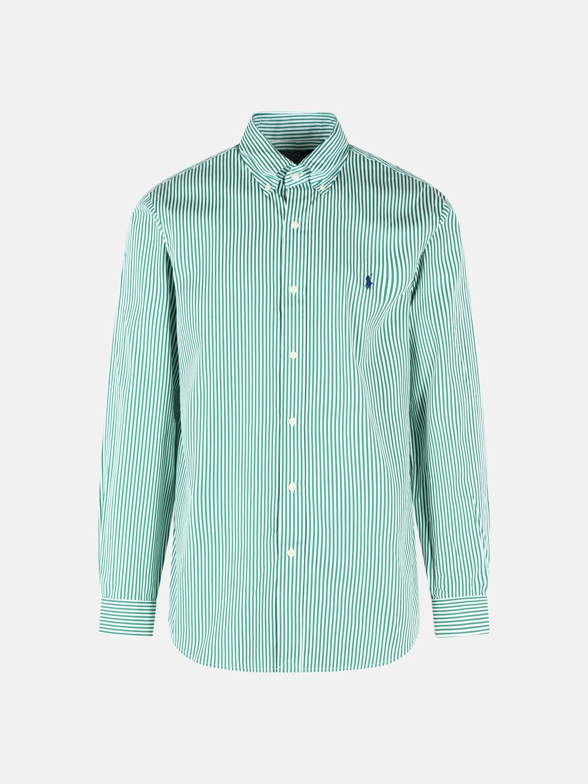 POLO RALPH LAUREN Green Cotton Shirt POLO RALPH LAUREN Green Cotton Shirt