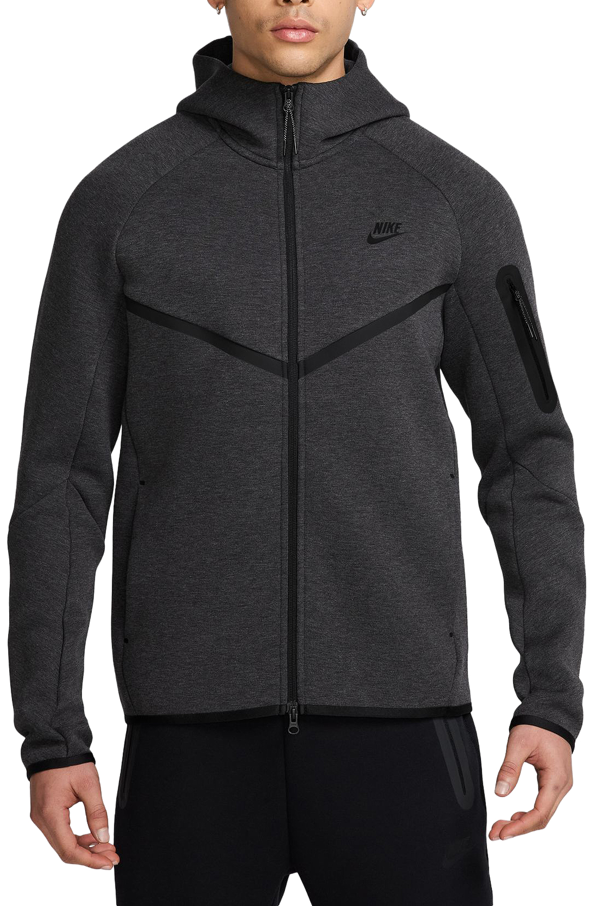 Men Tech Fleece Windrunner Full-Zip Jacket Black HeatherBlack Jackets L Black HeatherBlack Men Tech Fleece Windrunner Full-Zip Jacket Black HeatherBlack Jackets L Black HeatherBlack