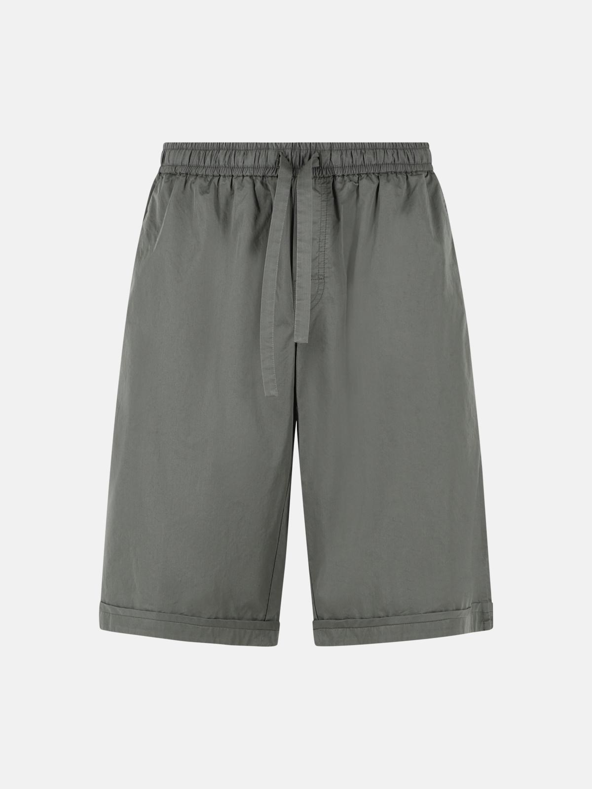 DOLCE & GABBANA Grey Green Cotton Shorts DOLCE & GABBANA Grey Green Cotton Shorts