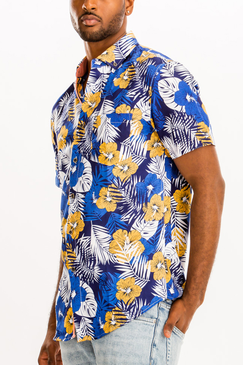 Locals Only Hawaiian Print Shirt