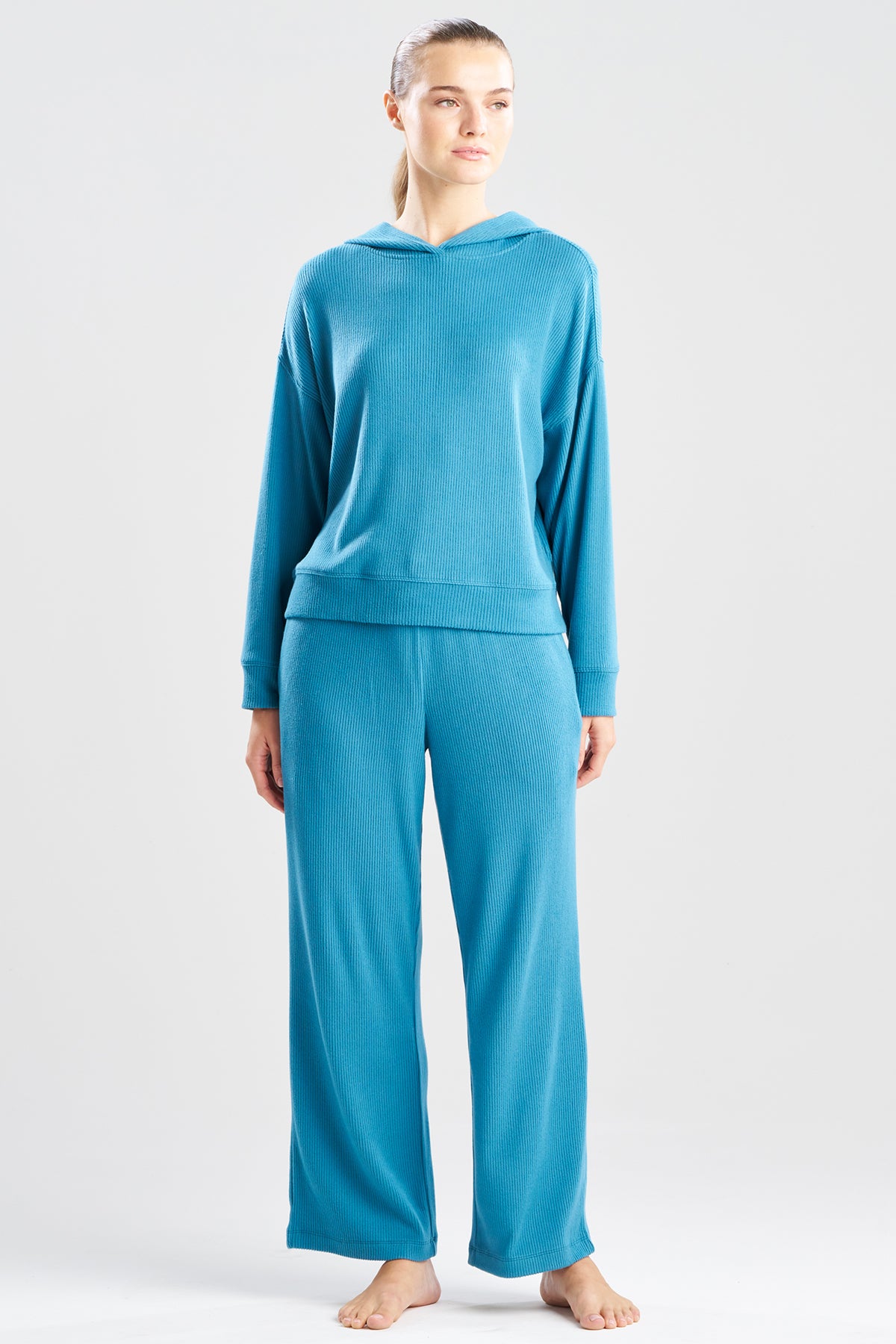 Eden Allover Rib Knit Everywhere Hoodie Eden Allover Rib Knit Everywhere Hoodie