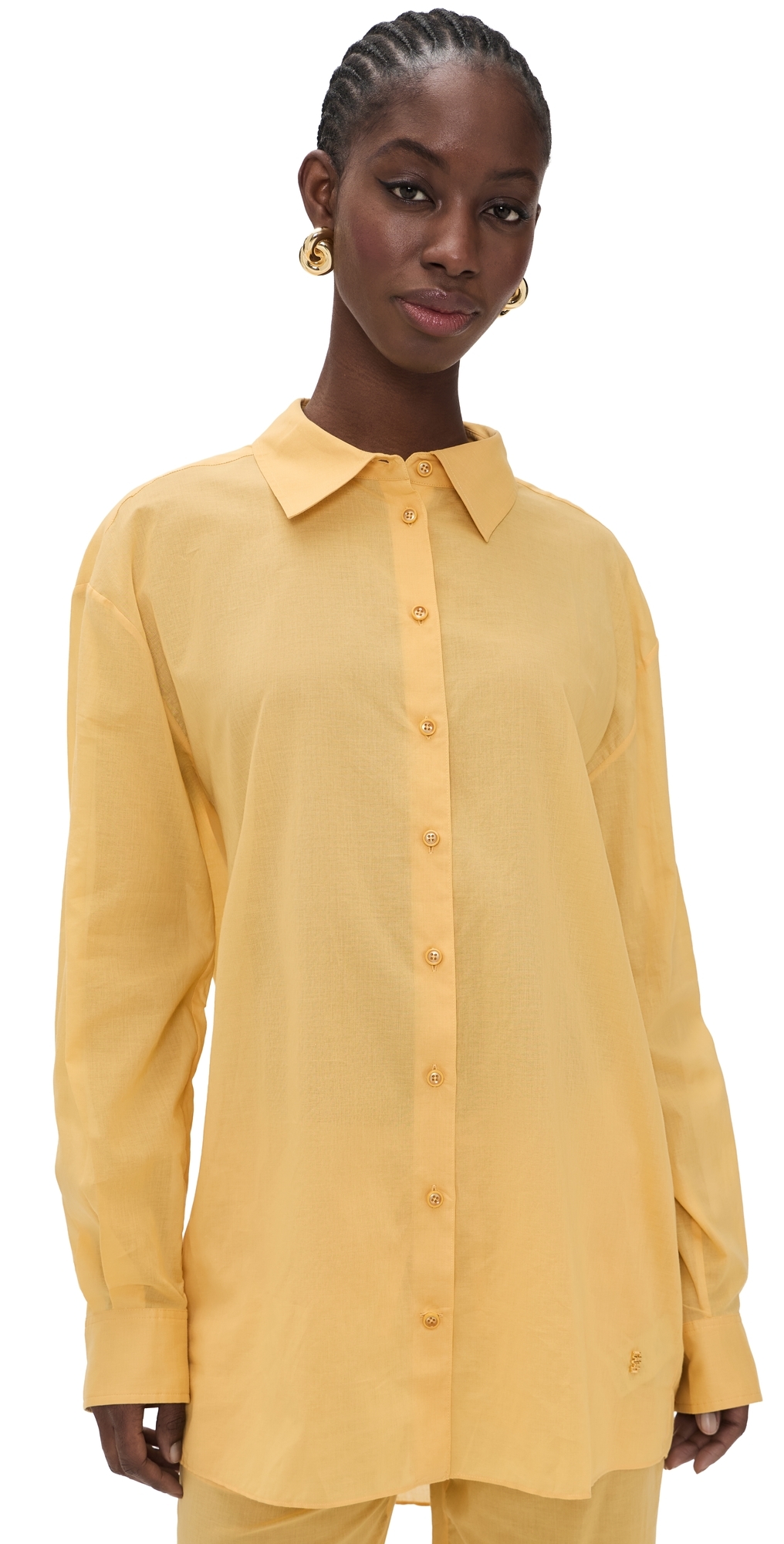 Éterne Lucien Button Down Shirt Saffron ML